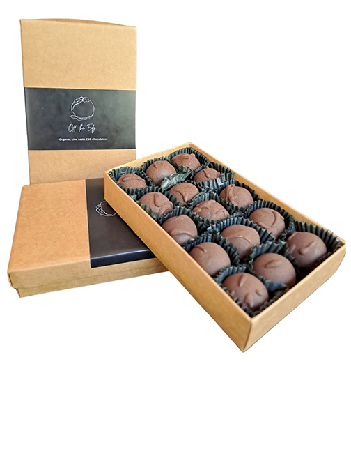 Off the Edg. Chocolate Truffles: CBD Cherry Strain